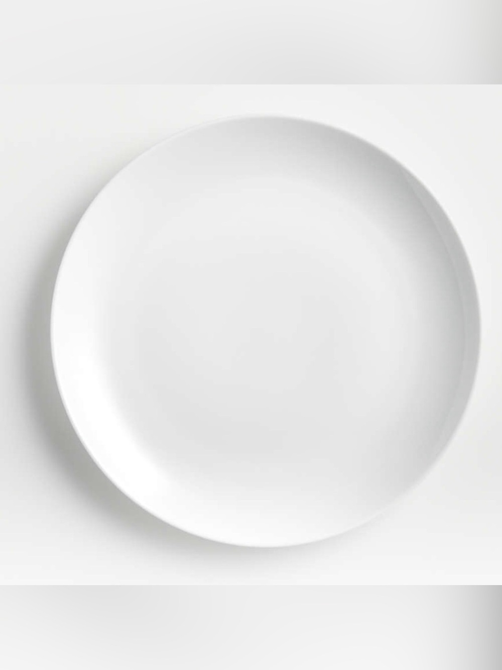 Vintage Lot of 2 Crate & Barrel White 11.5" White Dinner/ Buffet Serving Plates